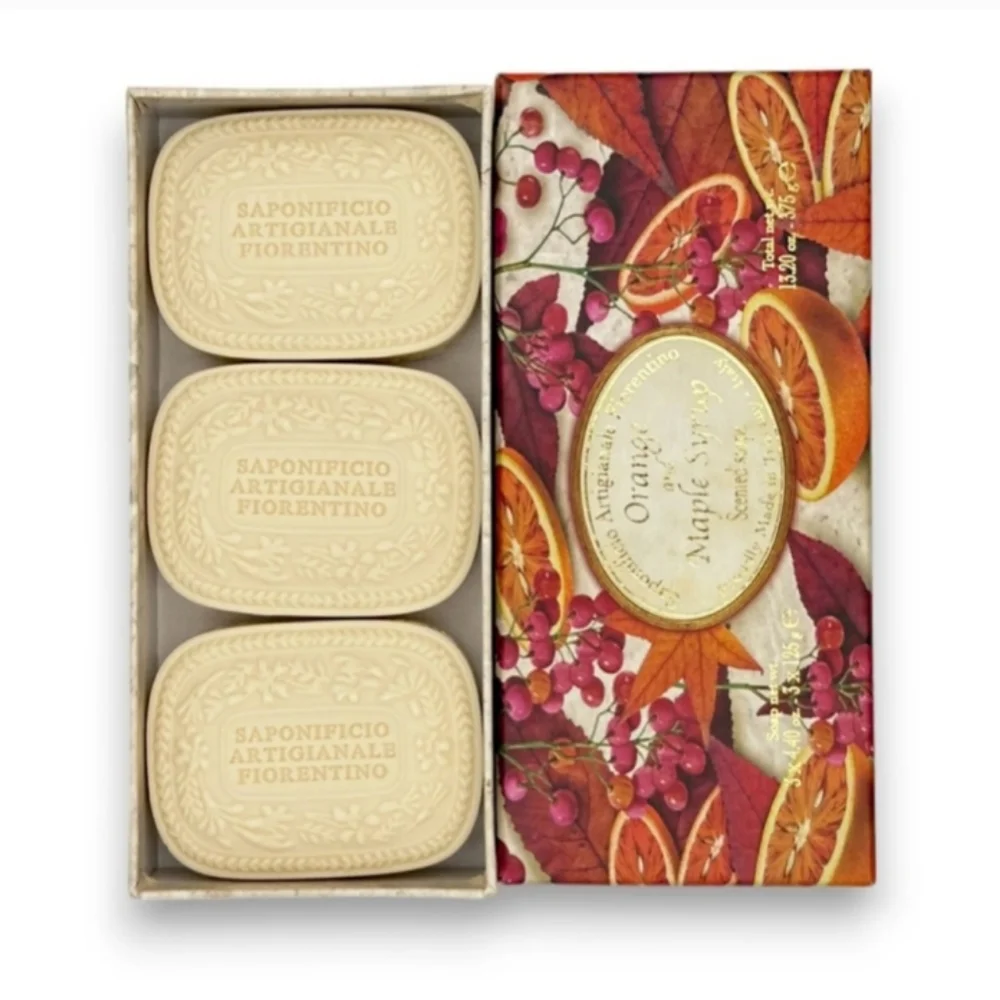 Saponificio Artigianale Fiorentino Decorative Orange & Maple Syrup Scented Soap